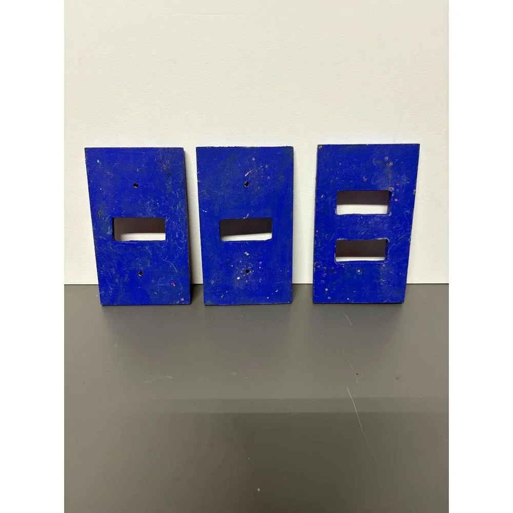 Hand-Painted Wood Folk Art Sea Life Light Switch Plates Lot of 3 Nautical Coast